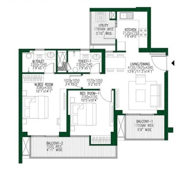 2 BHK